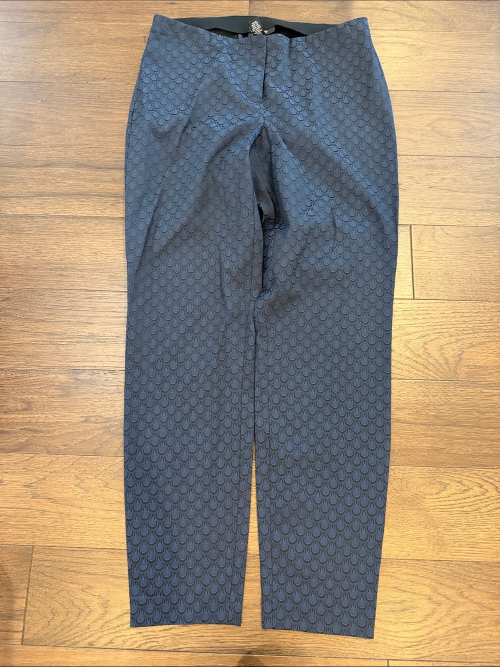 Alfani Navy Patterned Dress Pants Size 10 - C76-068